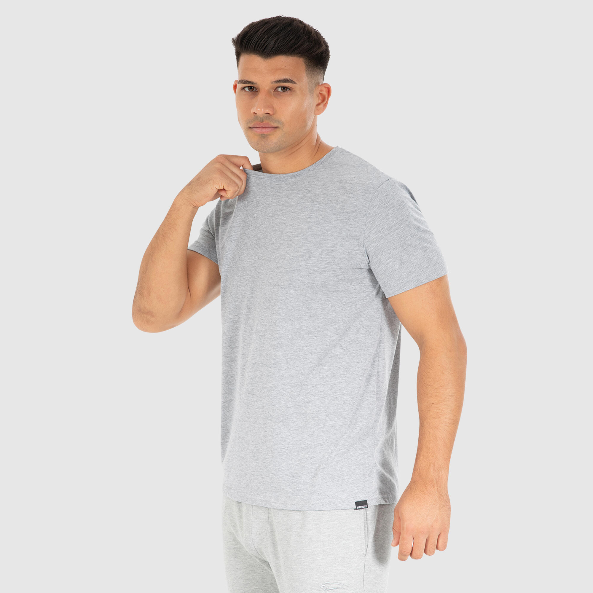 Herren T-Shirt Karry Grau Melange 3/6