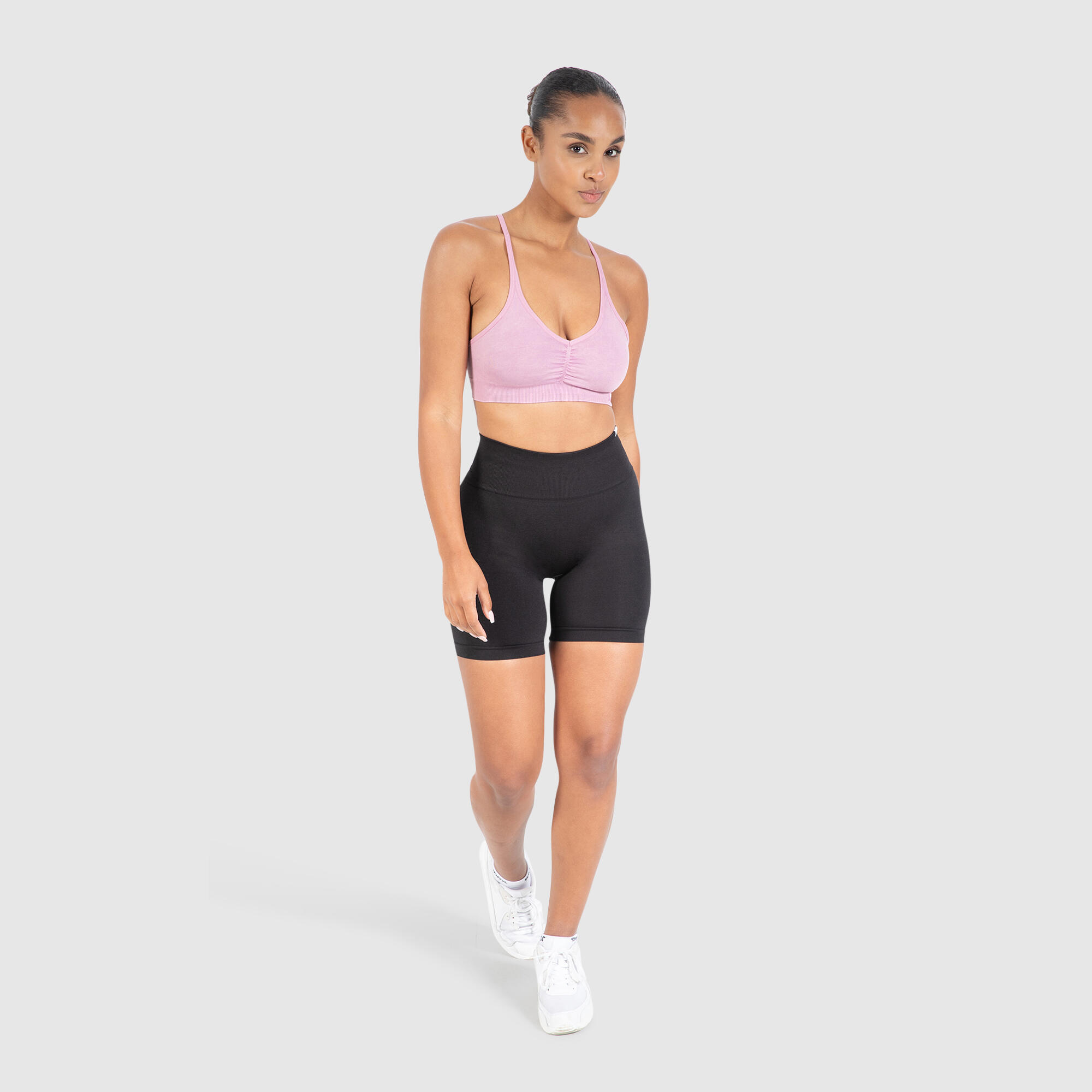 Damen Sport BH Batik Scrunch Icon Rose 3/6