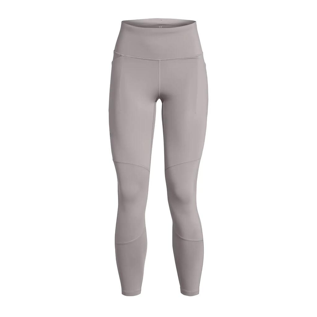 Womens/Ladies Launch Plain Running Leggings (Grey)