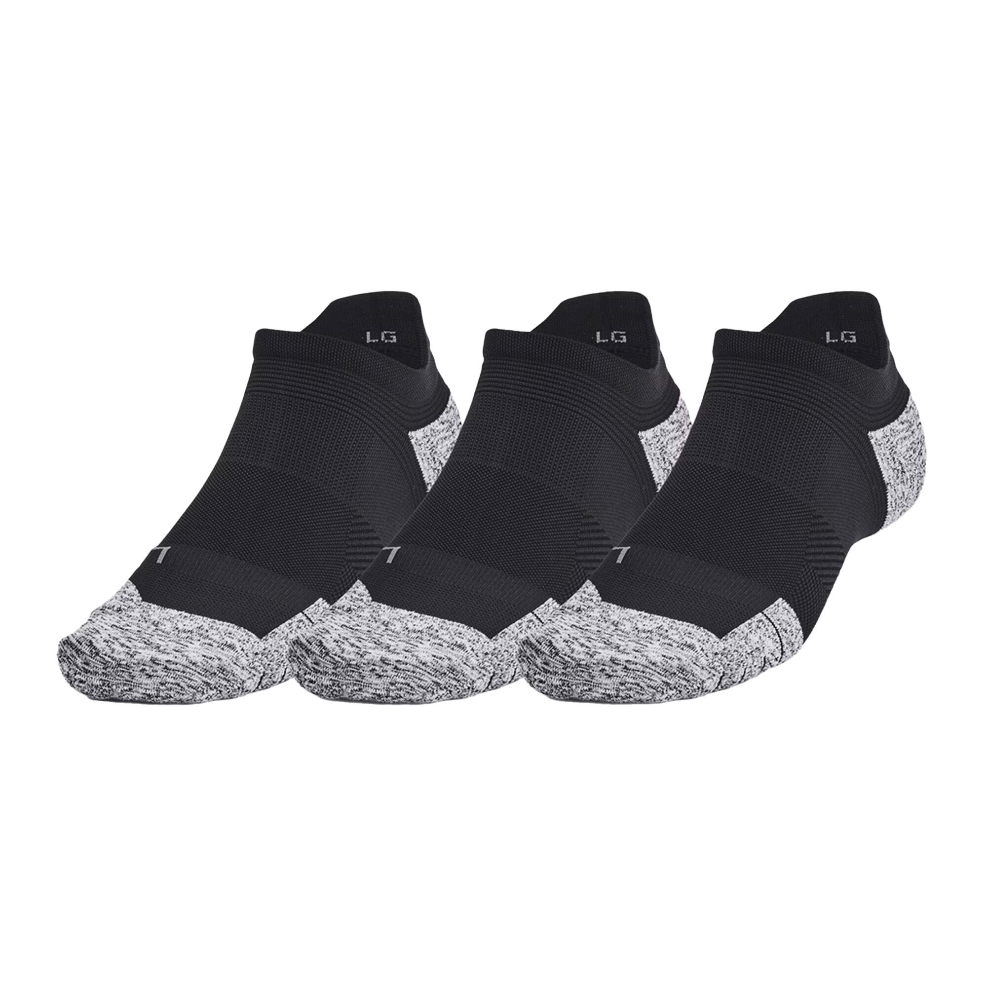Under Armour Dry Run Cushion No Show hardloopsokken 3 paar 1/4