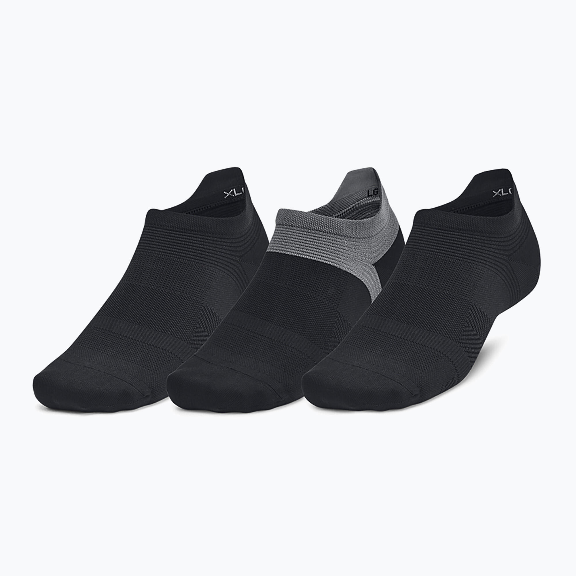 Under Armour Dry Run Lite No Show heren hardloopsokken, 3 paar 4/4