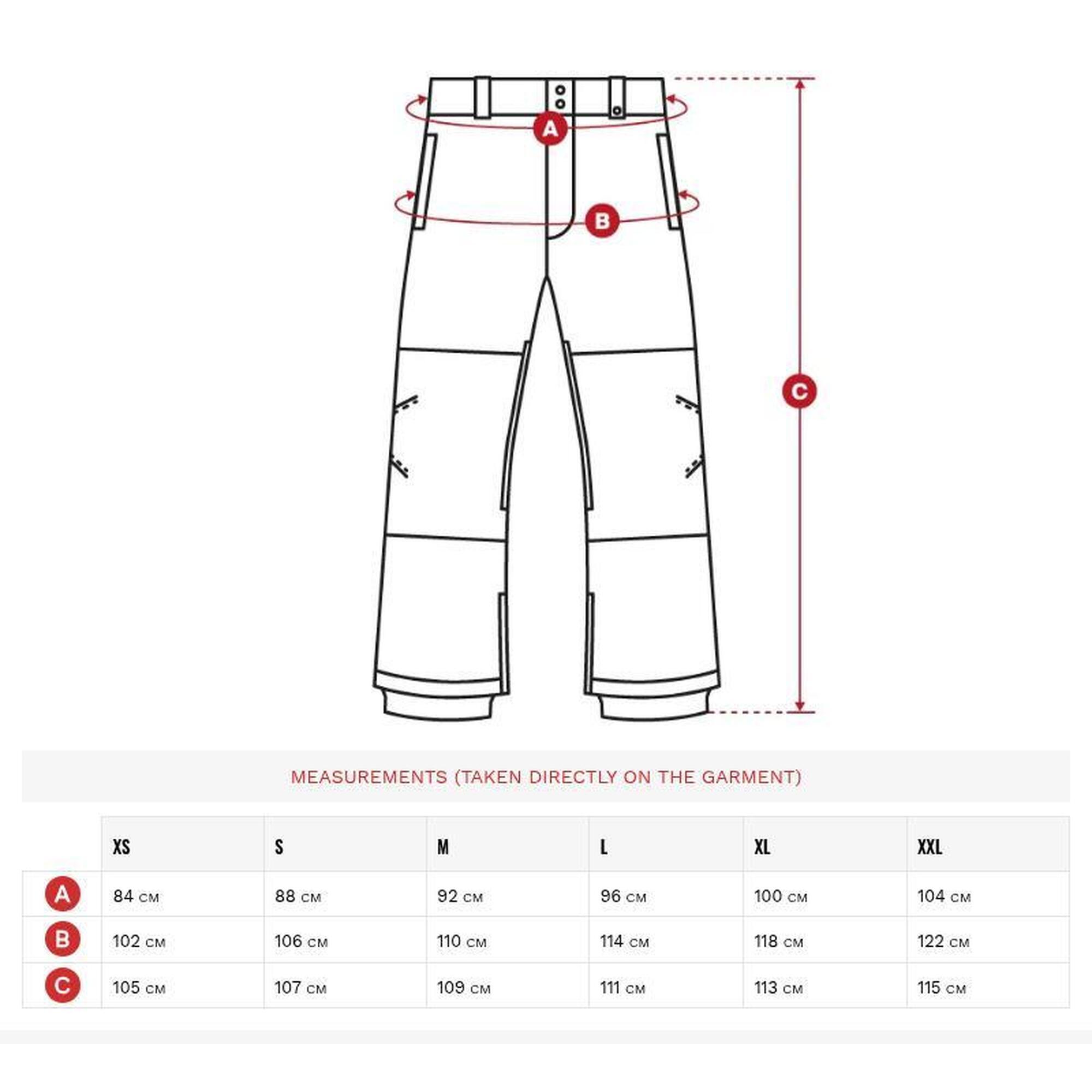 Pantalon snowboard hardshell homme