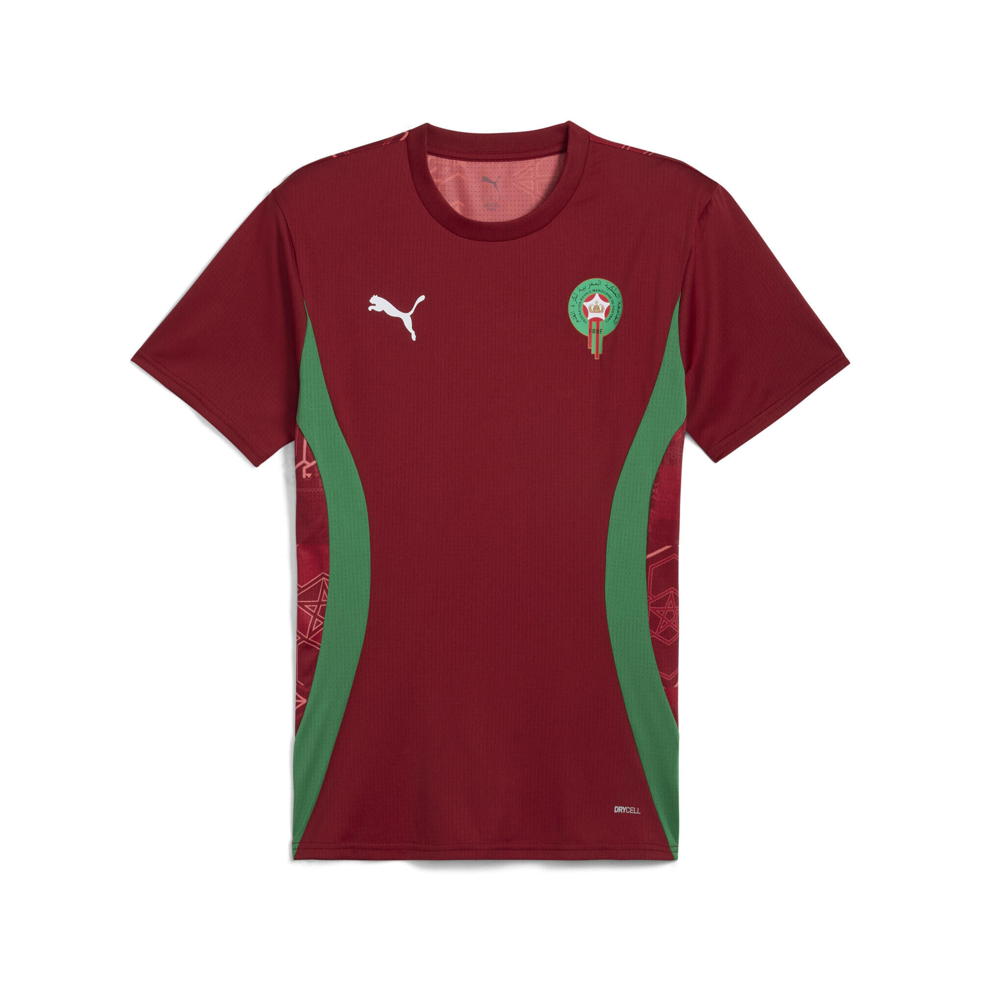 PUMA Camiseta prepartido Marruecos Hombre PUMA Intense Red Archive Green