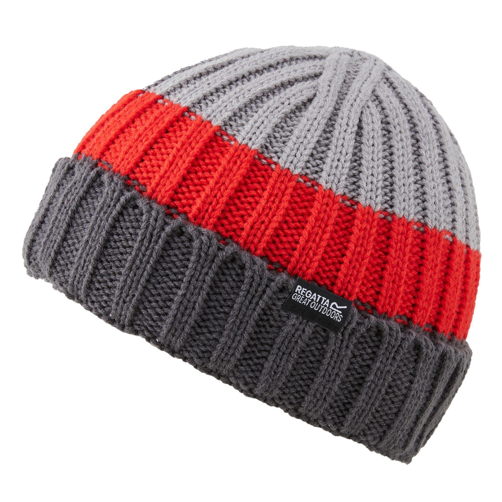 slate grey / tomato red