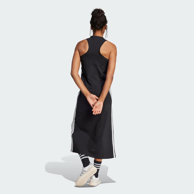 Rochie lungă Essentials cu 3 dungi și spate în formă de V