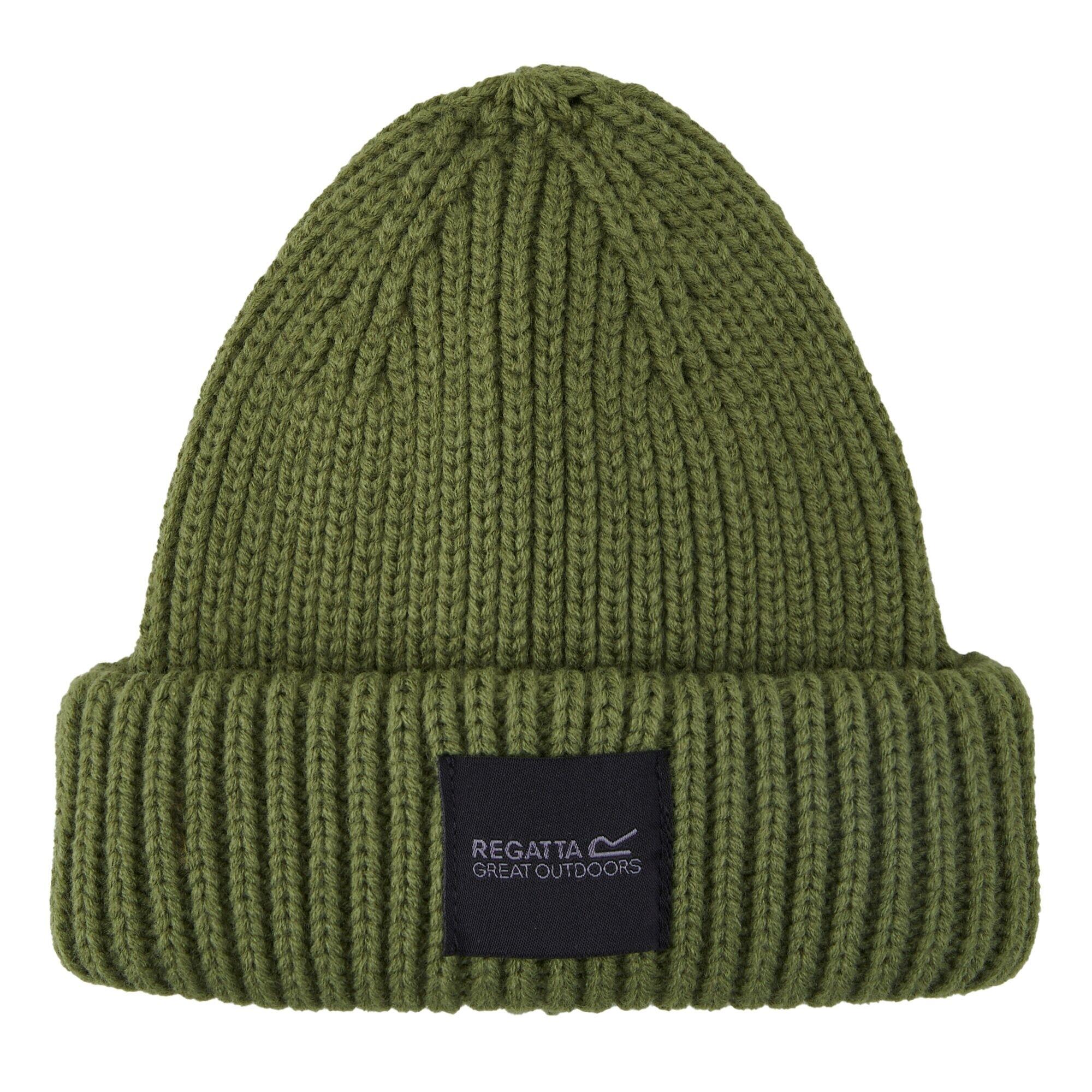REGATTA Childrens/Kids Connora Fisherman Logo Beanie (Nephrite Green)