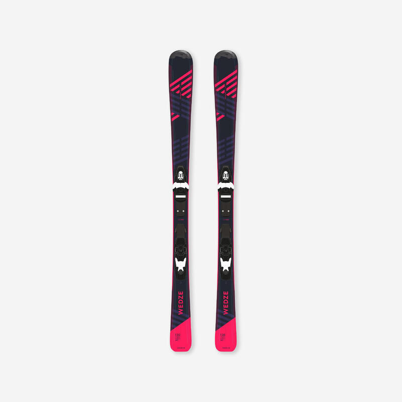 Seconde vie - SKI ALPIN ENFANT AVEC FIXATION - BOOST 500 - BLEU/ROSE - EXCELLENT