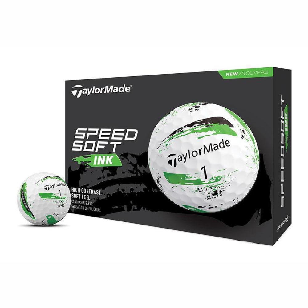 Taylormade - Boite De 12 Balles De Golf Taylormade Speedsoft Ink - Balle De Golf - Blanc|vert - Taille Unique - Decathlon