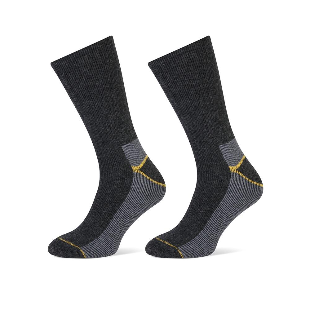 Chaussettes thermiques pour hommes - Lot de 6 - Anthracite chiné 2/4