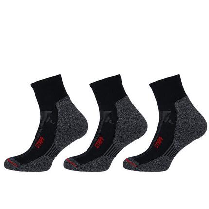 Wandersocken Techno Boston All Season Quarter 3er-Pack Navy