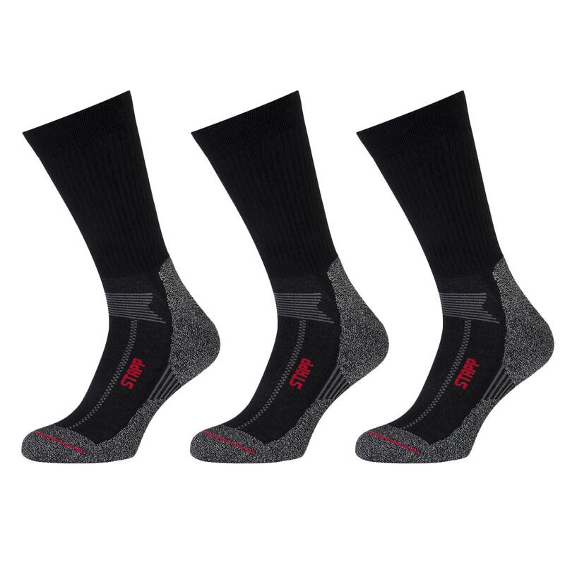 Chaussettes de randonnée Techno Boston All Season 3-pack Noir