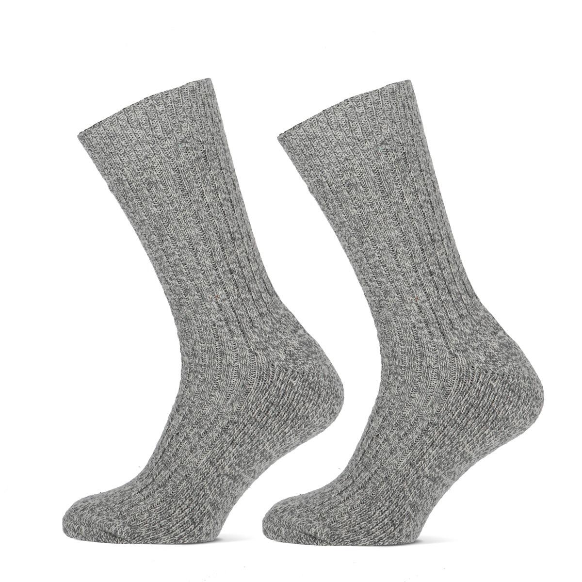 Chaussettes de travail pour hommes - Lot de 6 chaussettes norvégiennes jaunes et 3/5