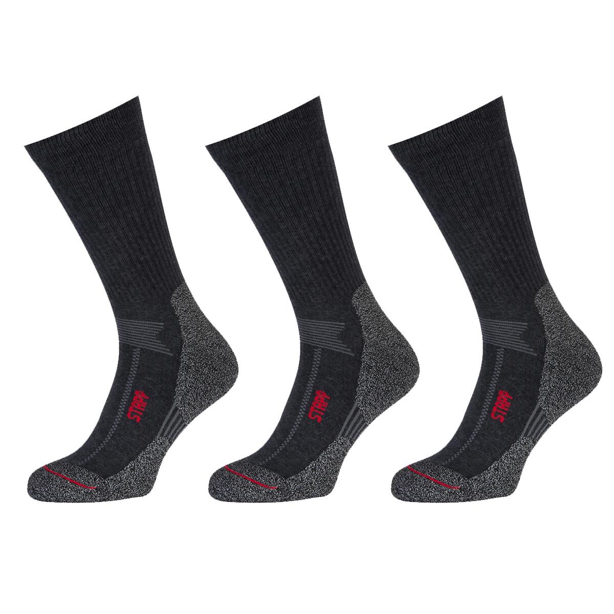 STAPP STAPP Wandelsokken Techno Boston All Season 3-pack Antraciet