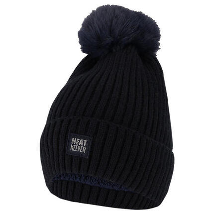 Bonnet thermique avec pompon dames Off White