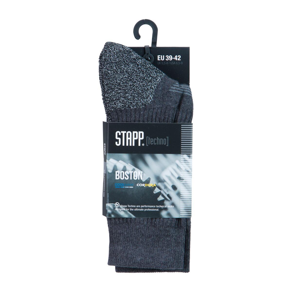 Wandersocken – Techno Boston All Season – 3er-Pack – Anthrazit 4/4