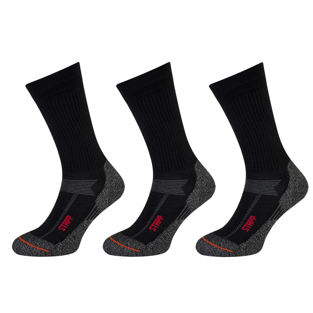 Stapp - Chaussettes Thermiques Techno Boston 3-pack Noir - Chaussettes - Noir - 39/42 - Decathlon