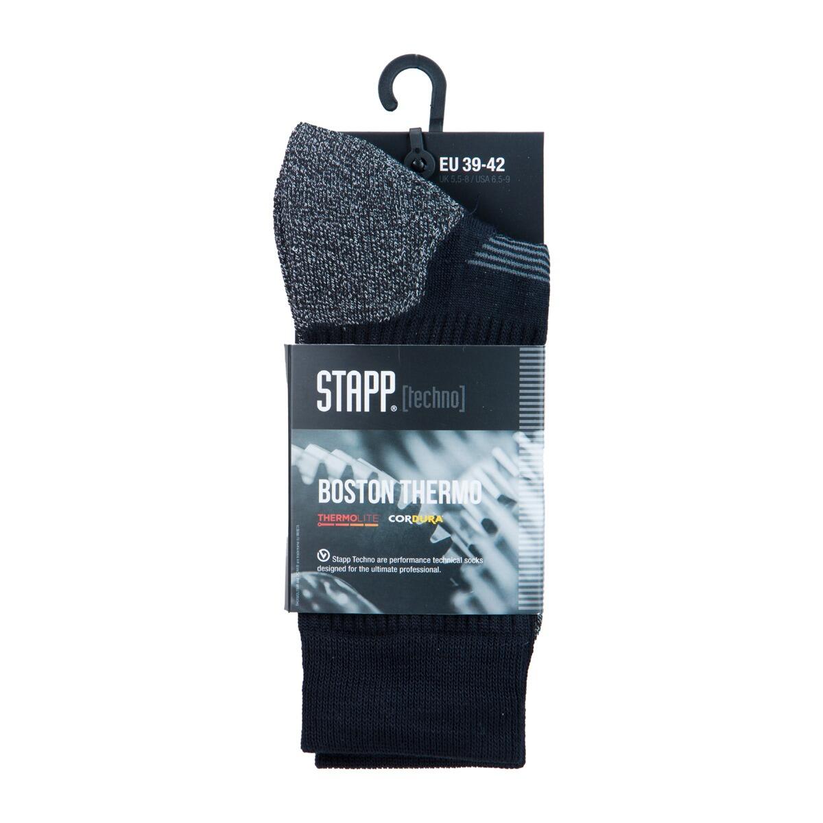 Chaussettes thermiques - Techno Boston - Lot de 3 - Noires 4/4