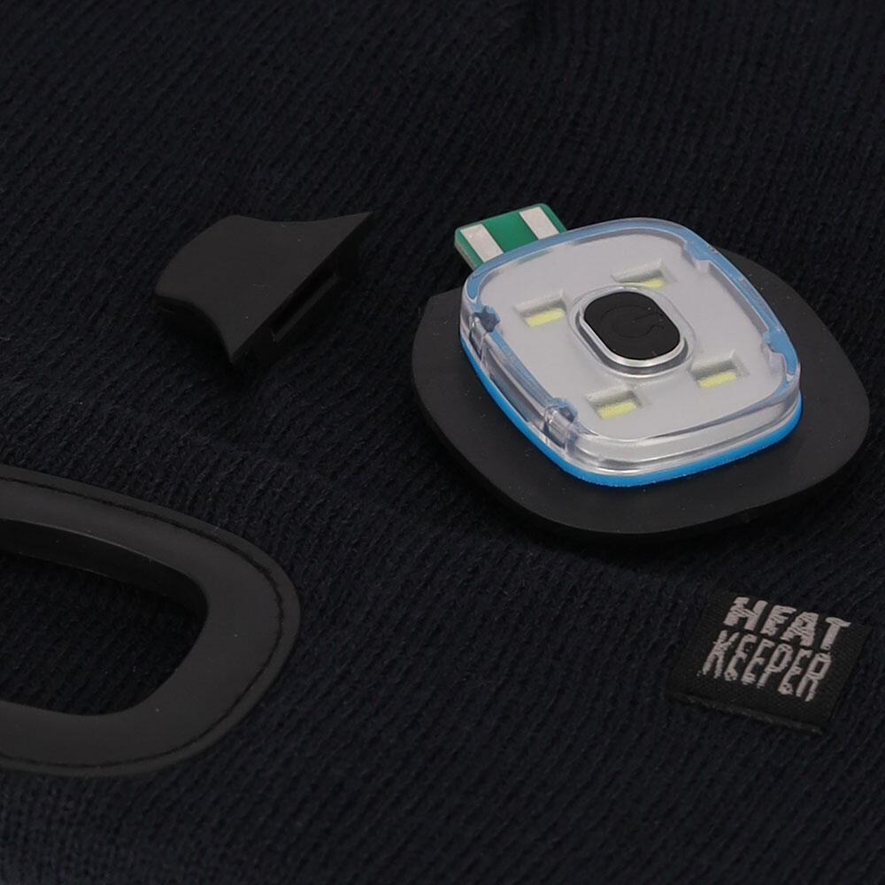Bonnet thermique pour enfants avec lumière LED rechargeable Noir. 3/6