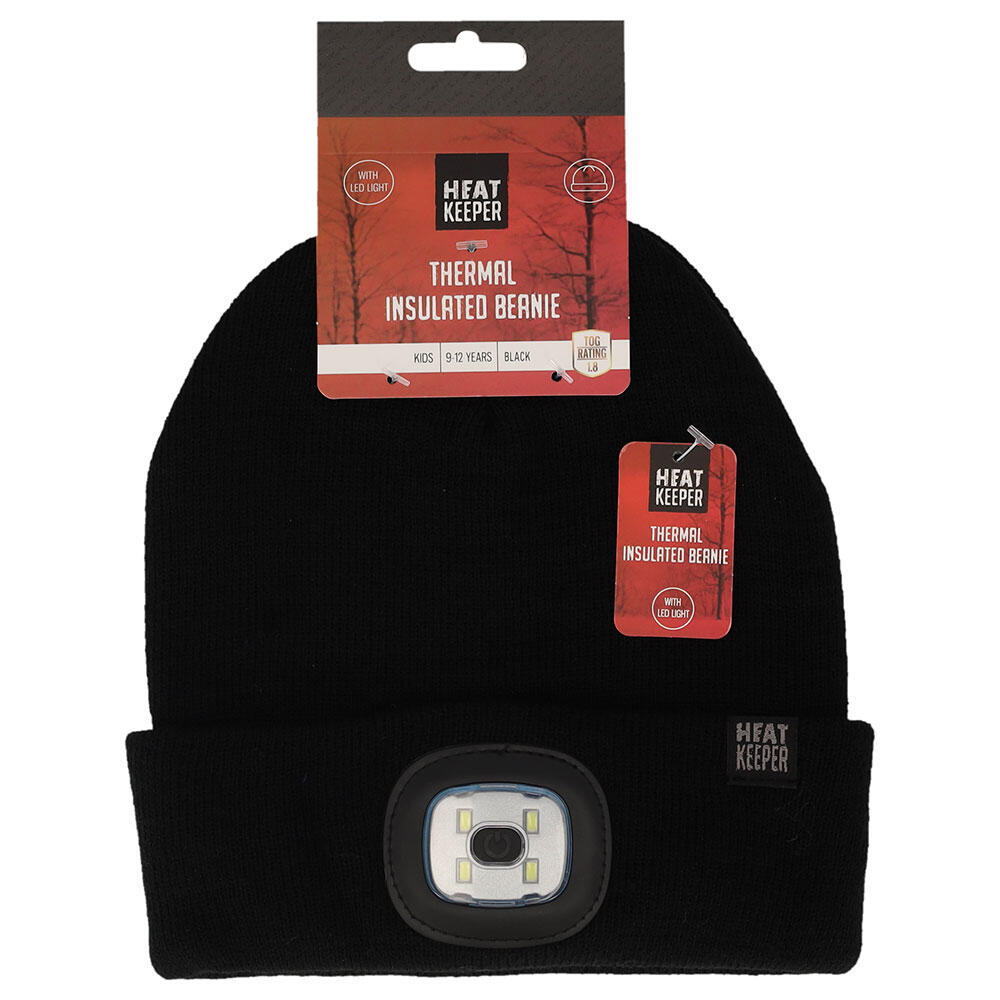 Bonnet thermique pour enfants avec lumière LED rechargeable Noir. 5/6