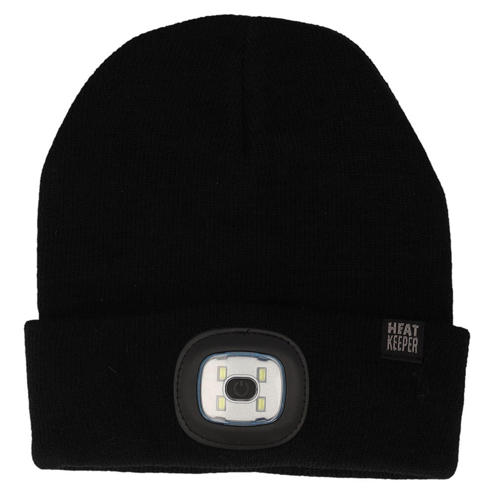 Bonnet thermique pour enfants avec lumière LED rechargeable Noir. 2/6