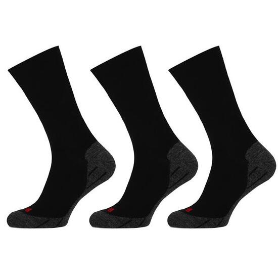 Wandersocken Active Walking 3er-Pack Schwarz