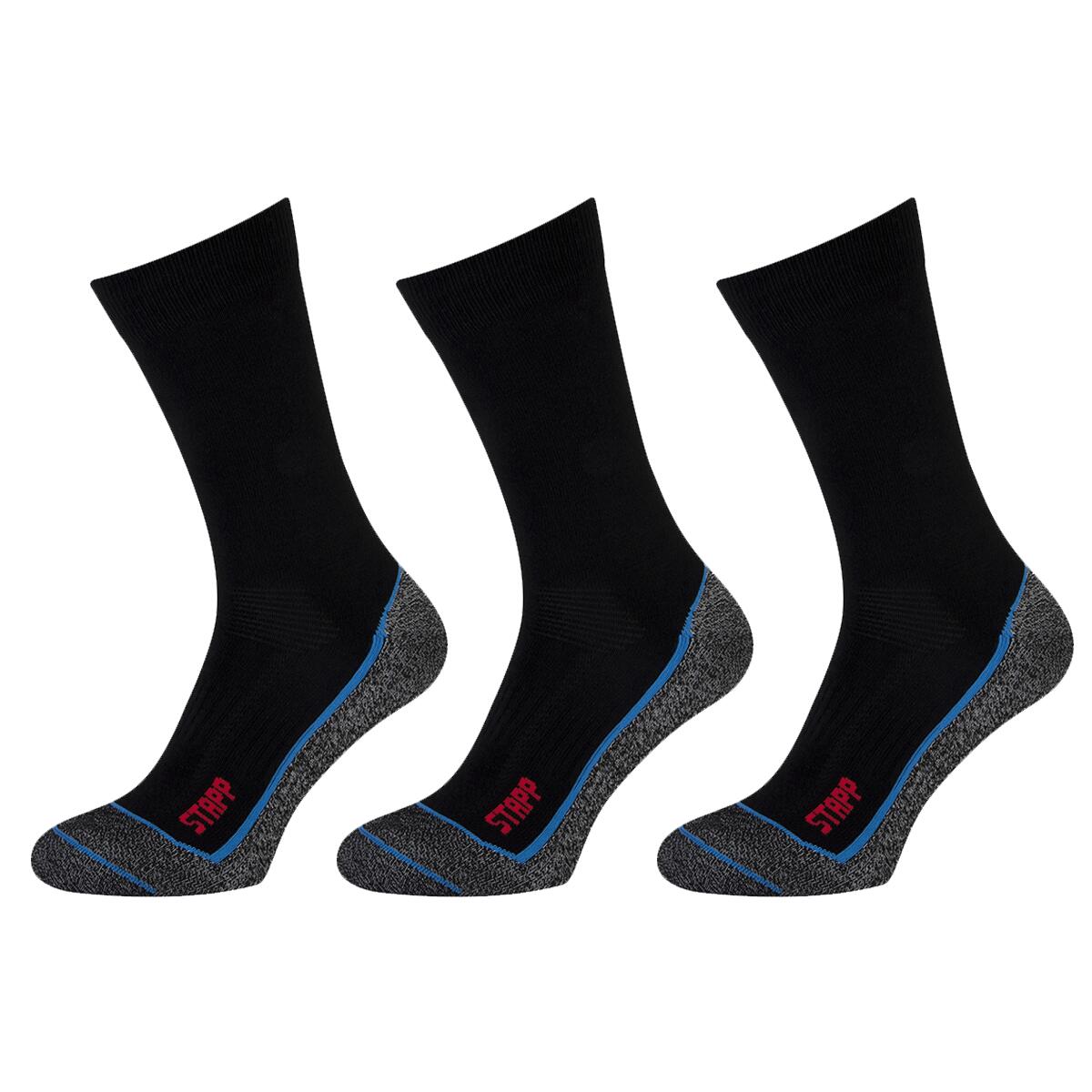 STAPP STAPP Wandelsokken Techno Boston Cool 3-pack Zwart