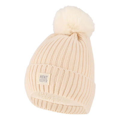Heatkeeper thermo muts met pompon dames pink