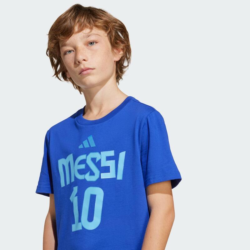 Tricou cu imprimeu și numărul și numele lui Messi, pentru copii