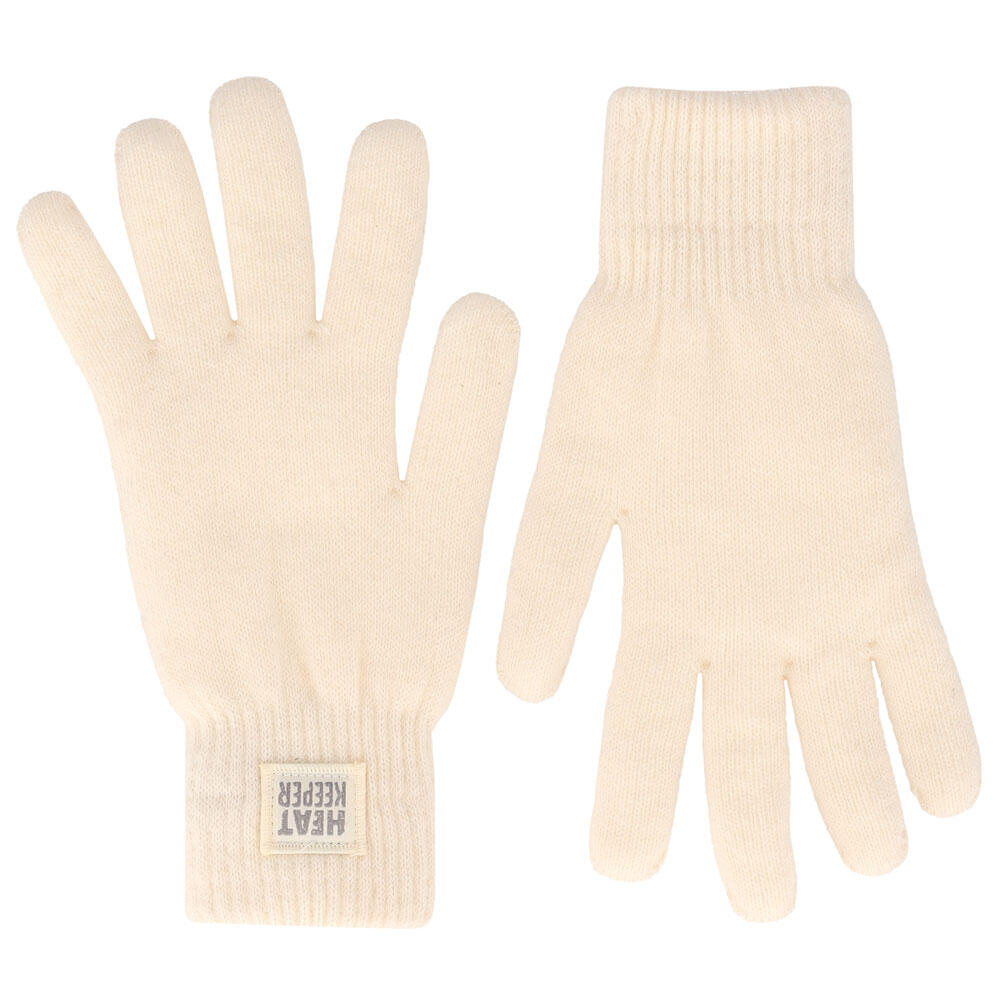 HEAT KEEPER Thermohandschuhe Damen Off White