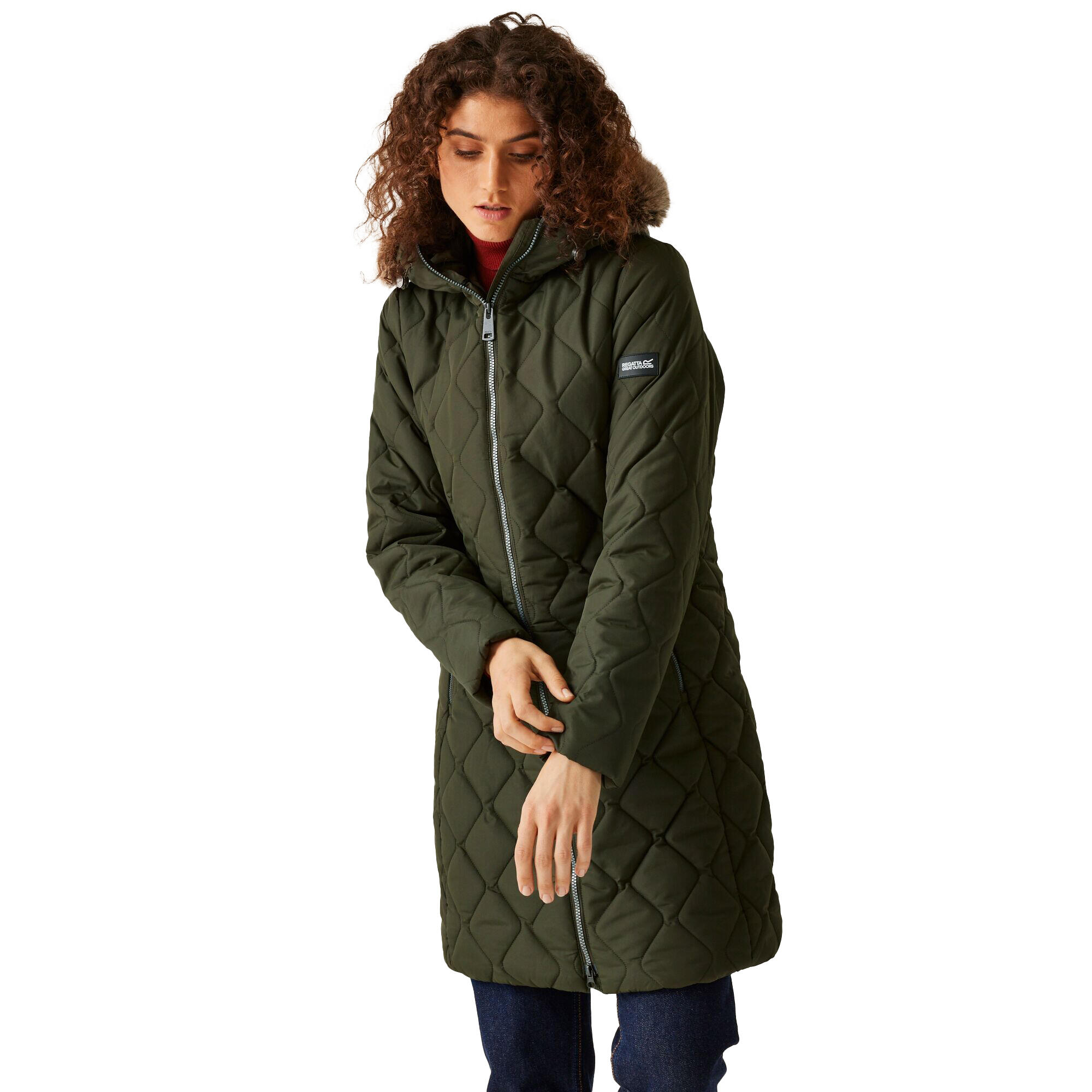 Parka FRITHA Femme (Kaki Foncé) 4/5