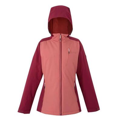 Dames highton stretch iv gewatteerd jack (rumba rood/mineraal rood)