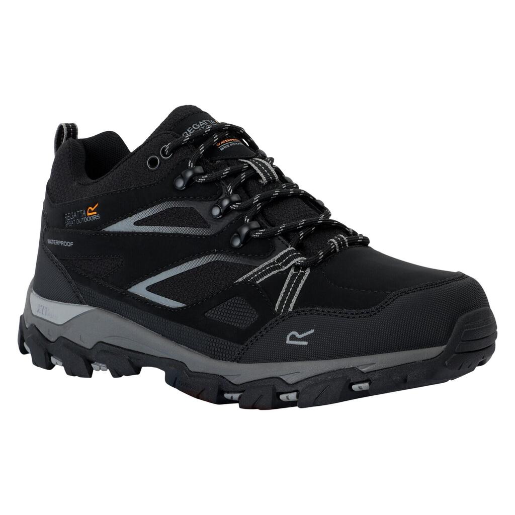 Mens Holcombe 3 Low Walking Boots (Black/Granite)