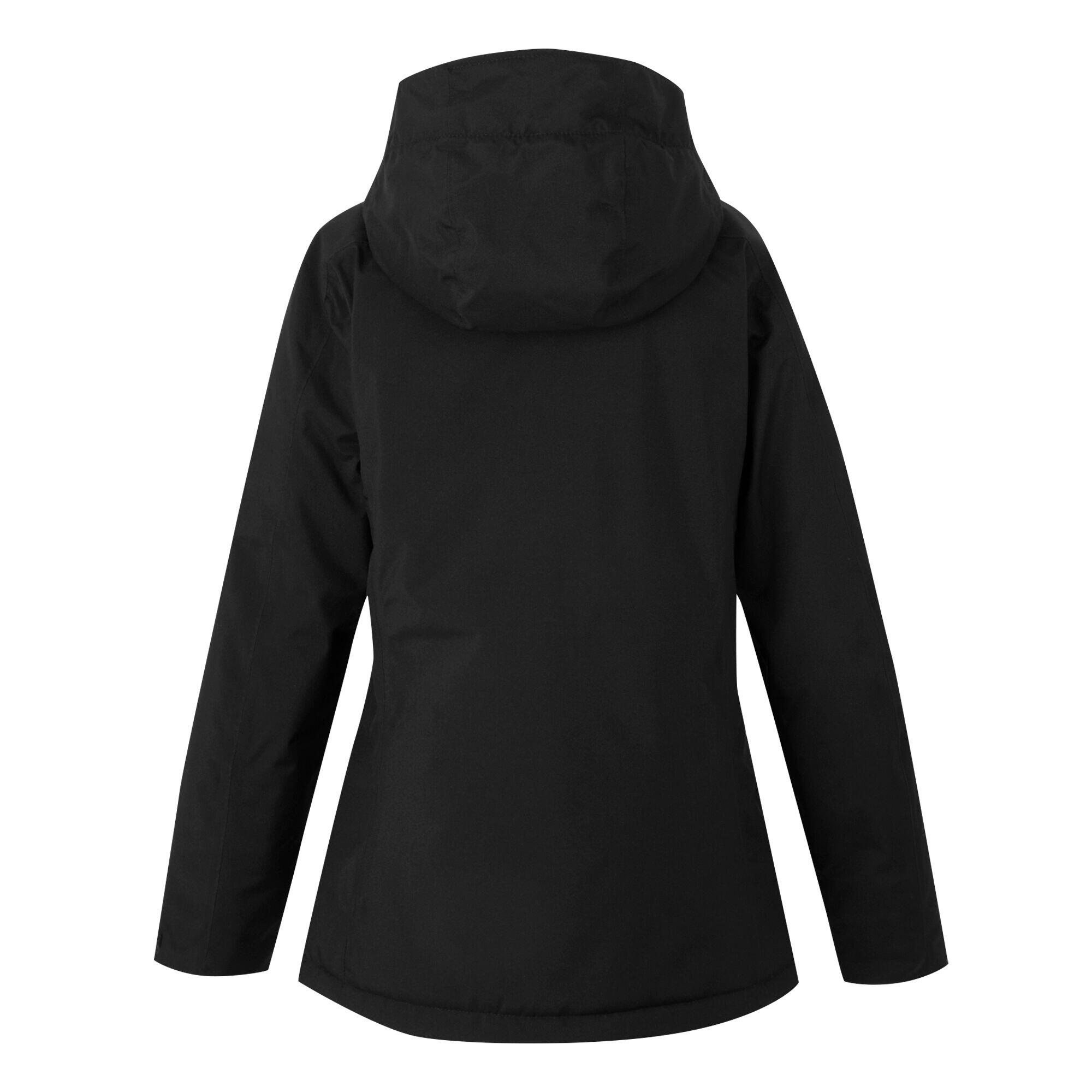 Dames Highton IV Effen Stretch Gewatteerd Jasje (Zwart) 2/5