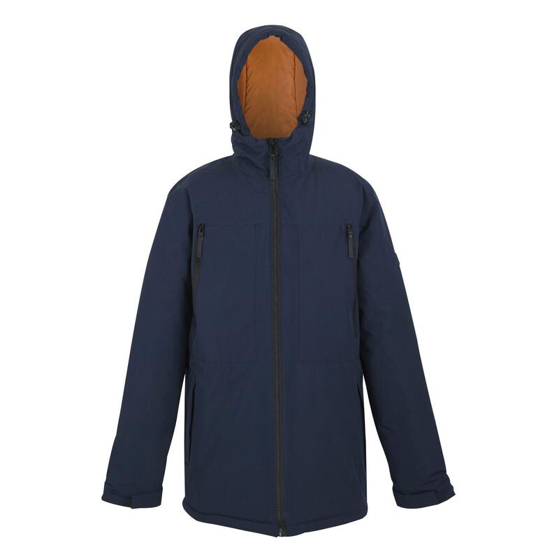 Veste Isolée LARRICK Homme (Bleu Marine / Orange Sombre)