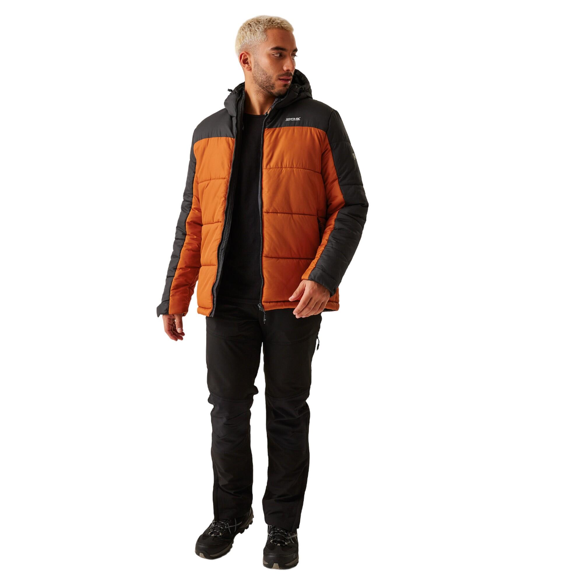 Veste Matelassée NEVADO Homme (Orange Brûlé / Cendre) 4/5