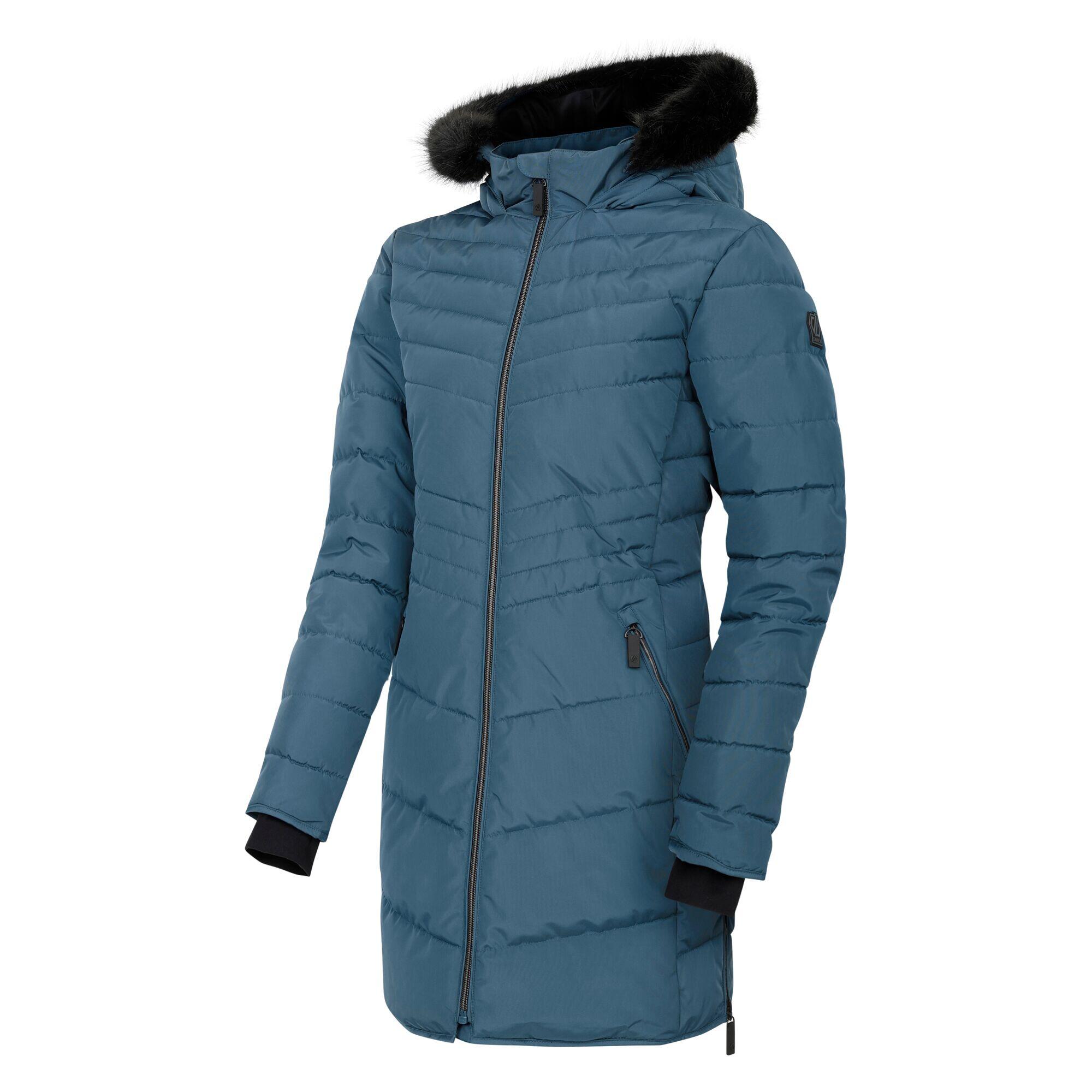 "Striking IIII" Steppjacke MidiLänge für Damen Oriongrau 3/5