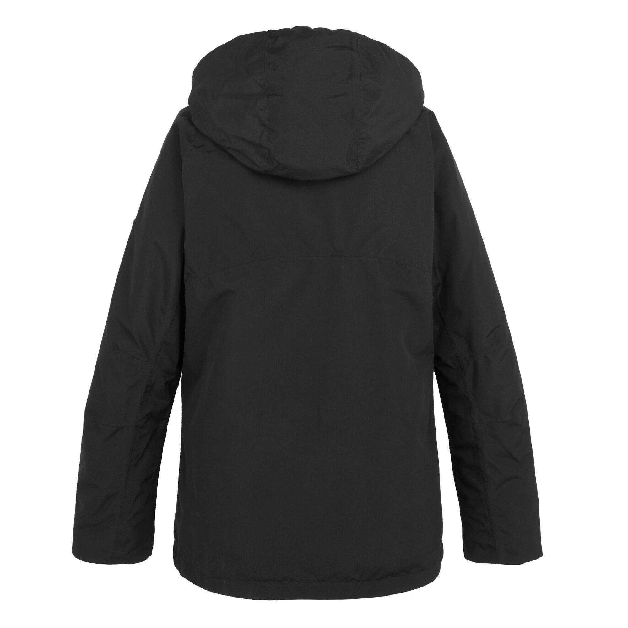 Dames Reeah geïsoleerde jas (Zwart/Warme taupe) 2/5