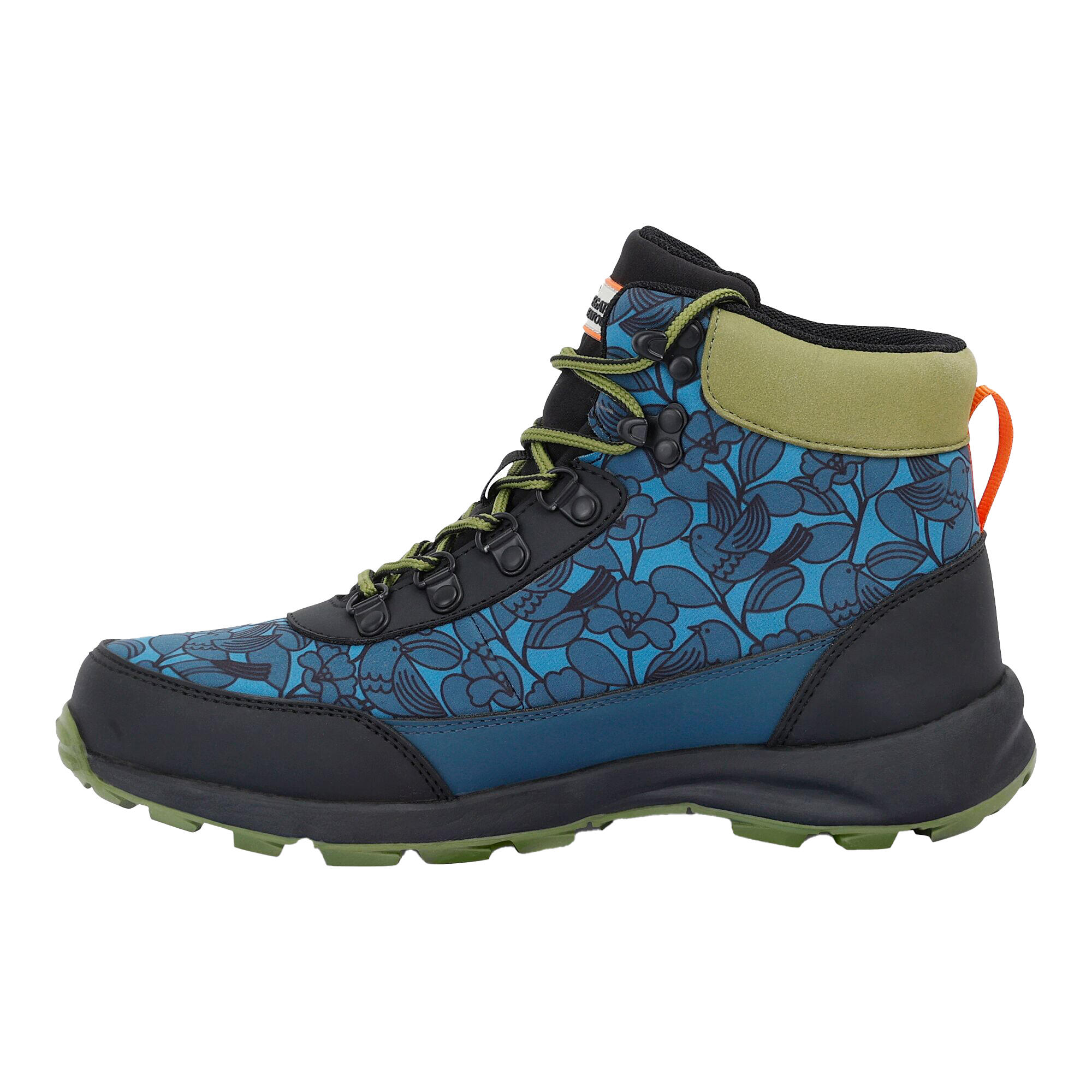 Wanderstiefel "Orla Kiely", Vögelchen Damen Blau/Grün 3/5