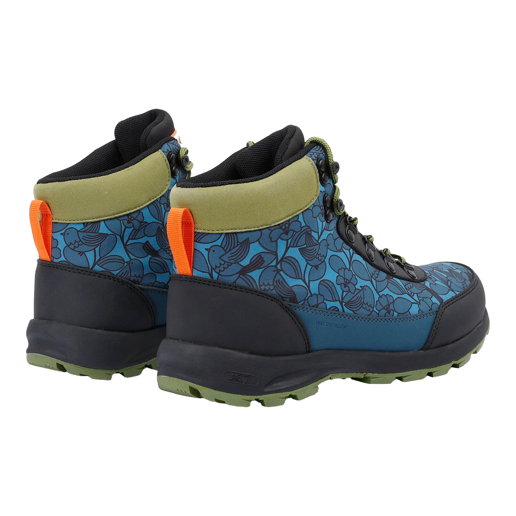 Wanderstiefel "Orla Kiely", Vögelchen Damen Blau/Grün 2/5