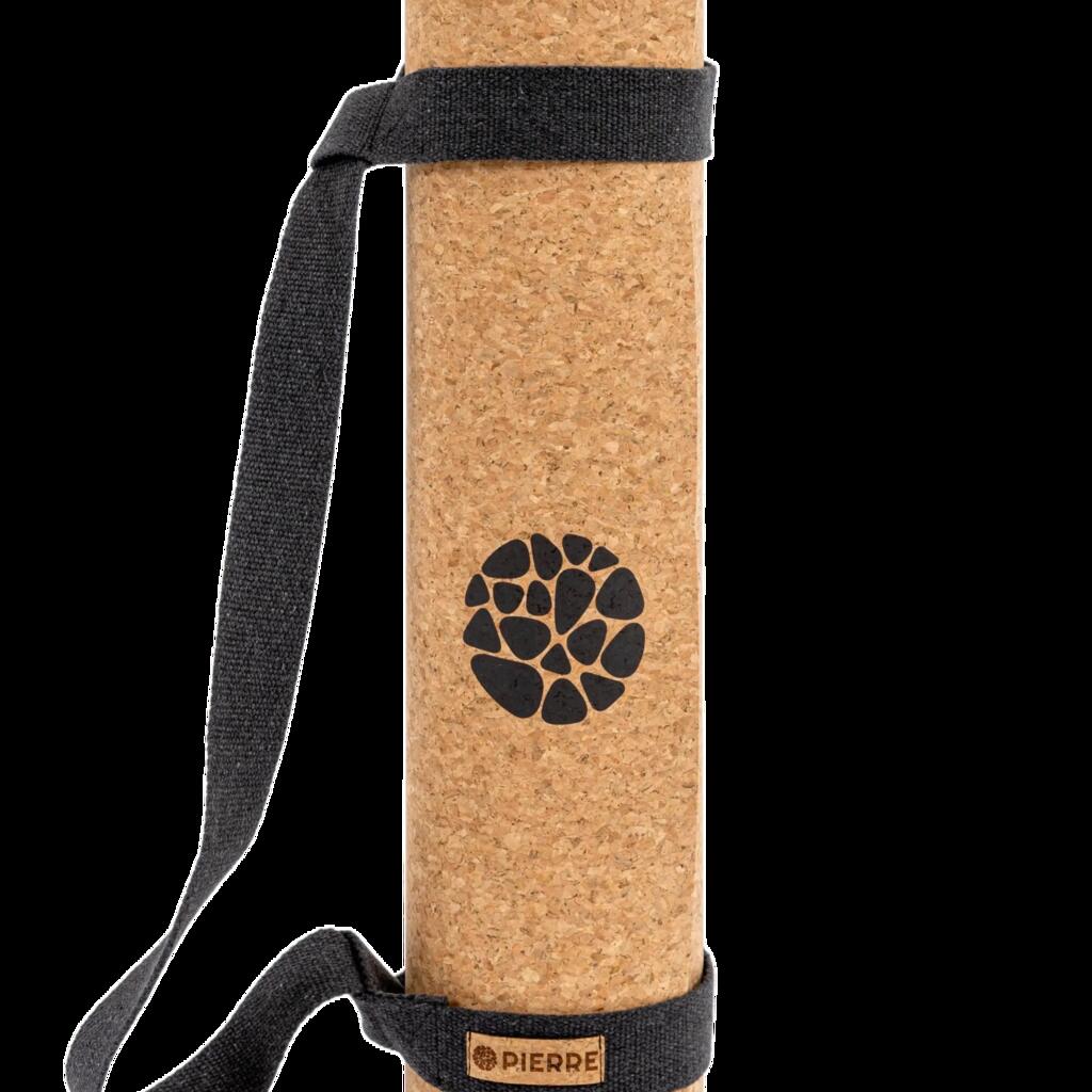 Yoga & Pilates mat - Portuguese cork - Extra thick 6mm - with carrying strap