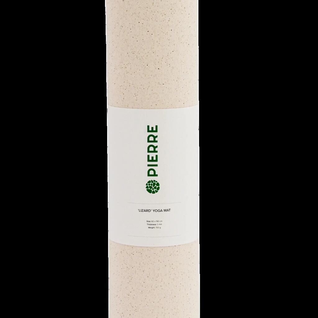 Lizard — yoga mat (5mm) – stylish white/beige - 190x60x0.5cm