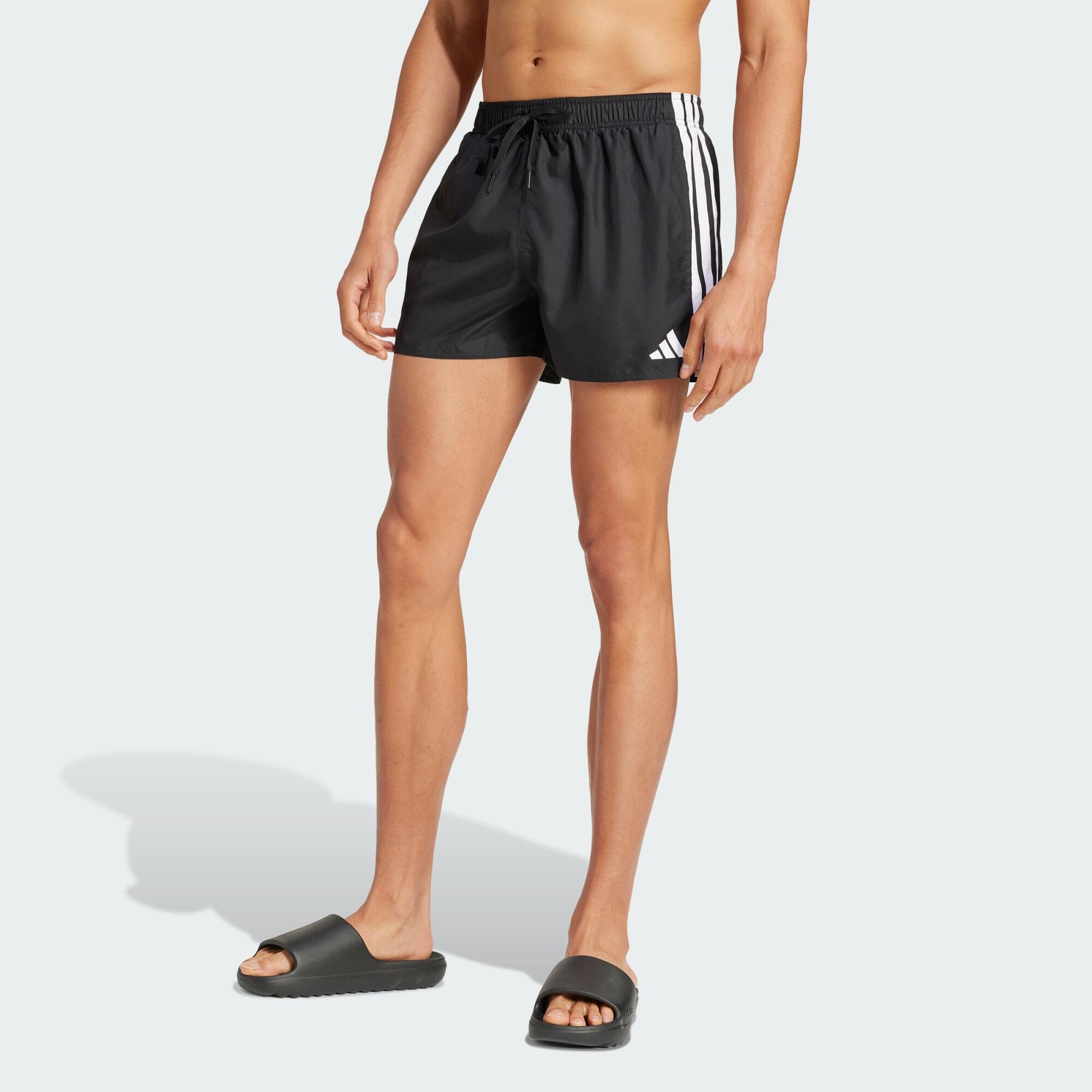 Adidas - Short De Natation À 3 Bandes 20,3 Cm - Bas De Maillot De Bain - Blanc|noir - 58 4xl - Decathlon