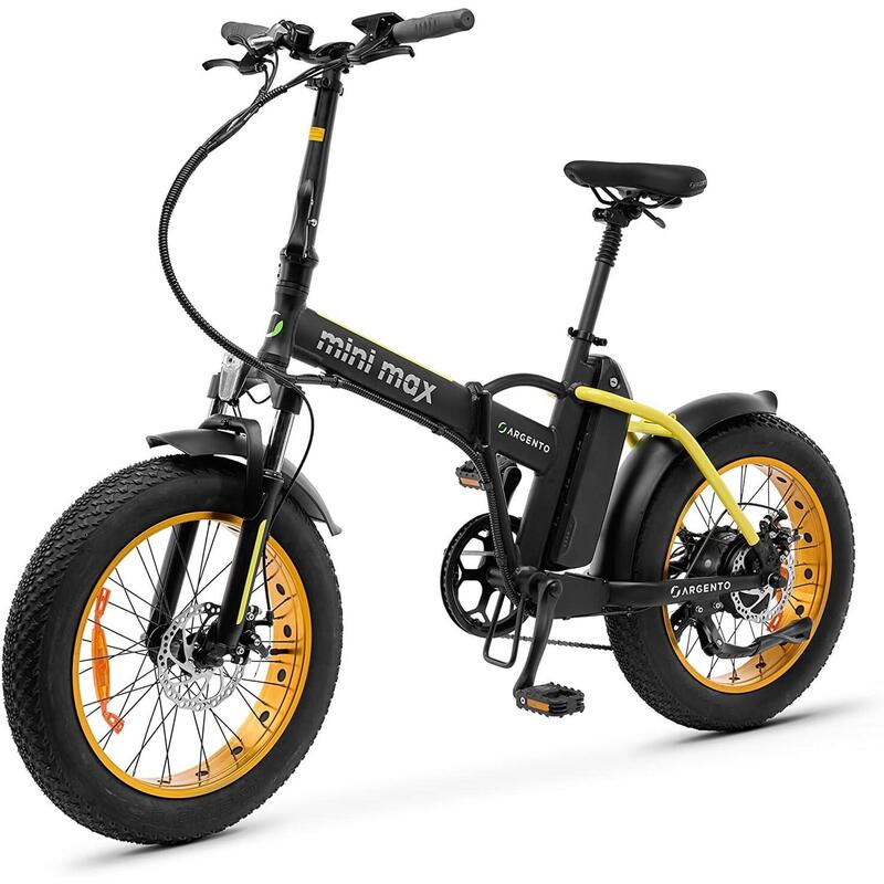 Vélo électrique Argento Pliable Mini Max Noir/Jaune