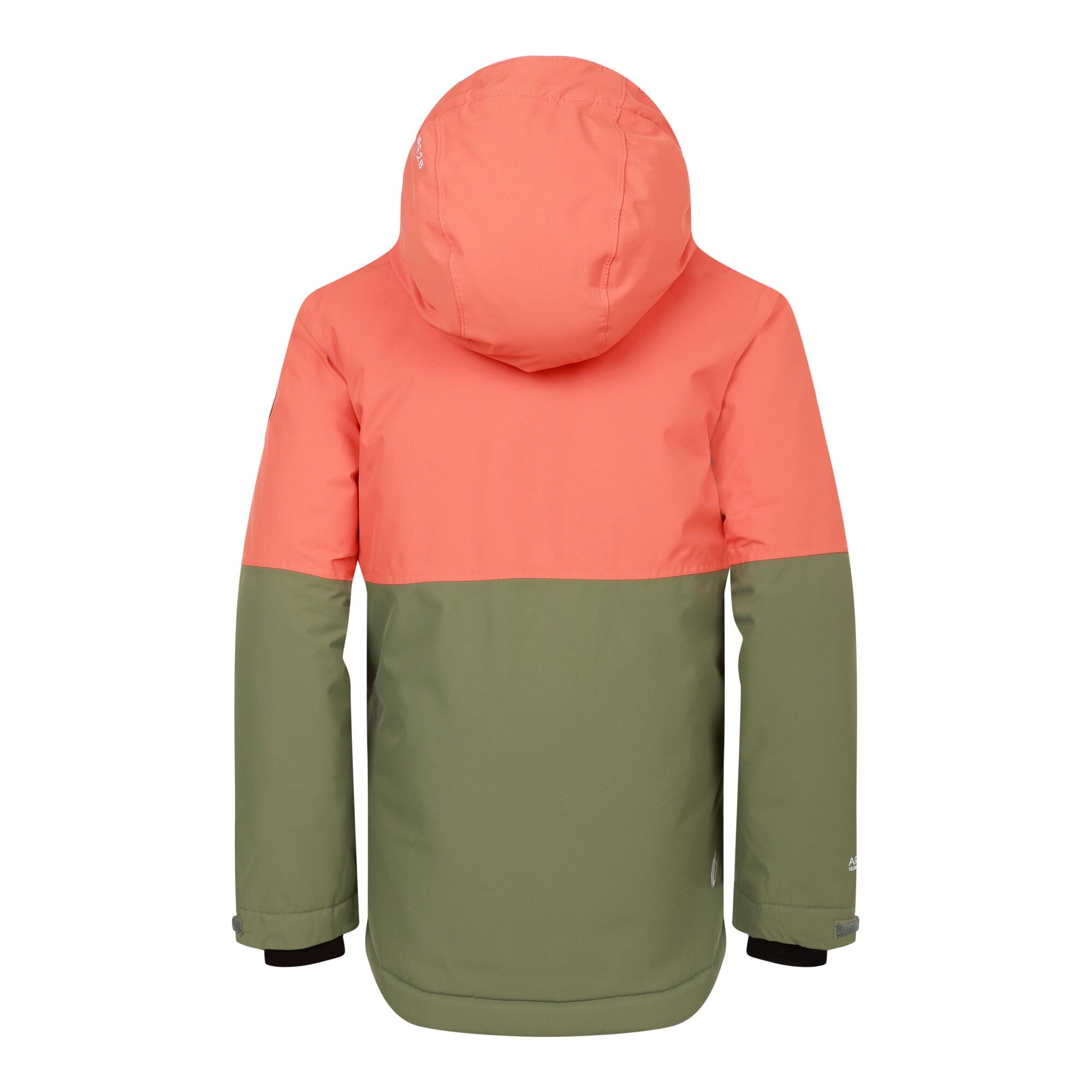 Childrens/Kids Freehand Overhead Ski Jacket (Orange Rust/Olivine Green) 2/5