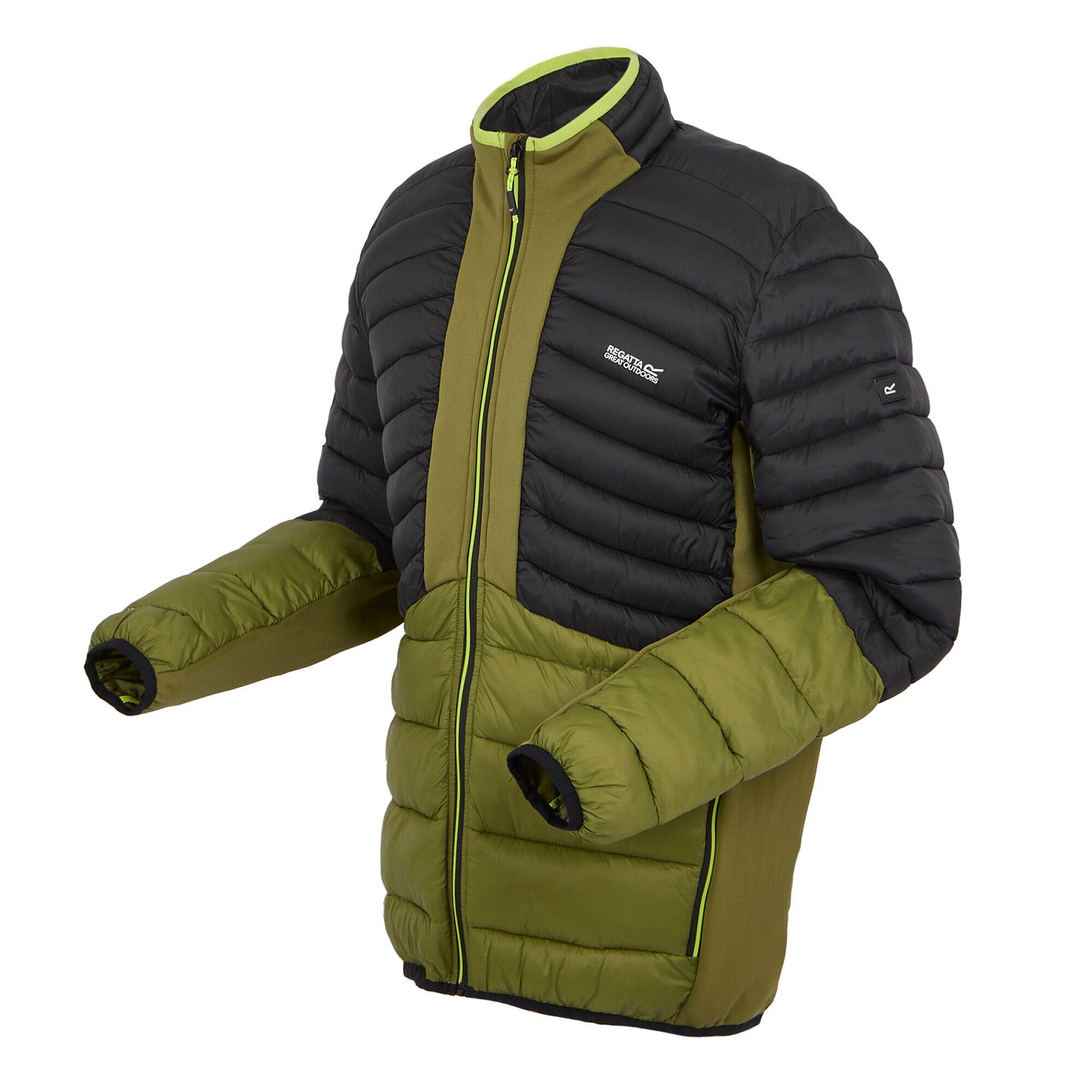 Veste Hybride Motif/style Blocs De Couleurs LEEDRE Homme (Vert Néphrite / Noir) 3/5
