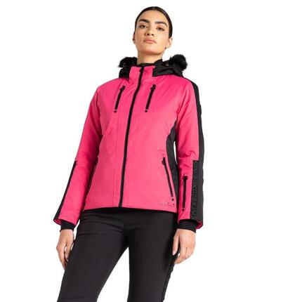 Frenzied" Skijacke für Damen Leuchtend Pink