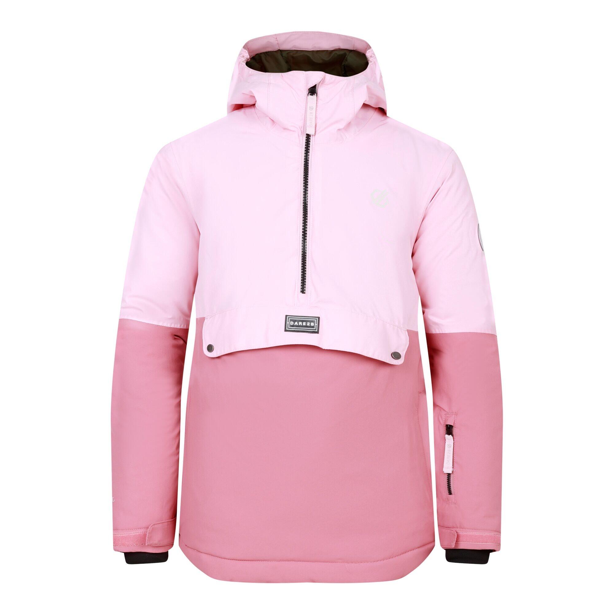 DARE 2B Childrens/Kids Freehand Overhead Ski Jacket (Crystal Rose/Dusty Rose)