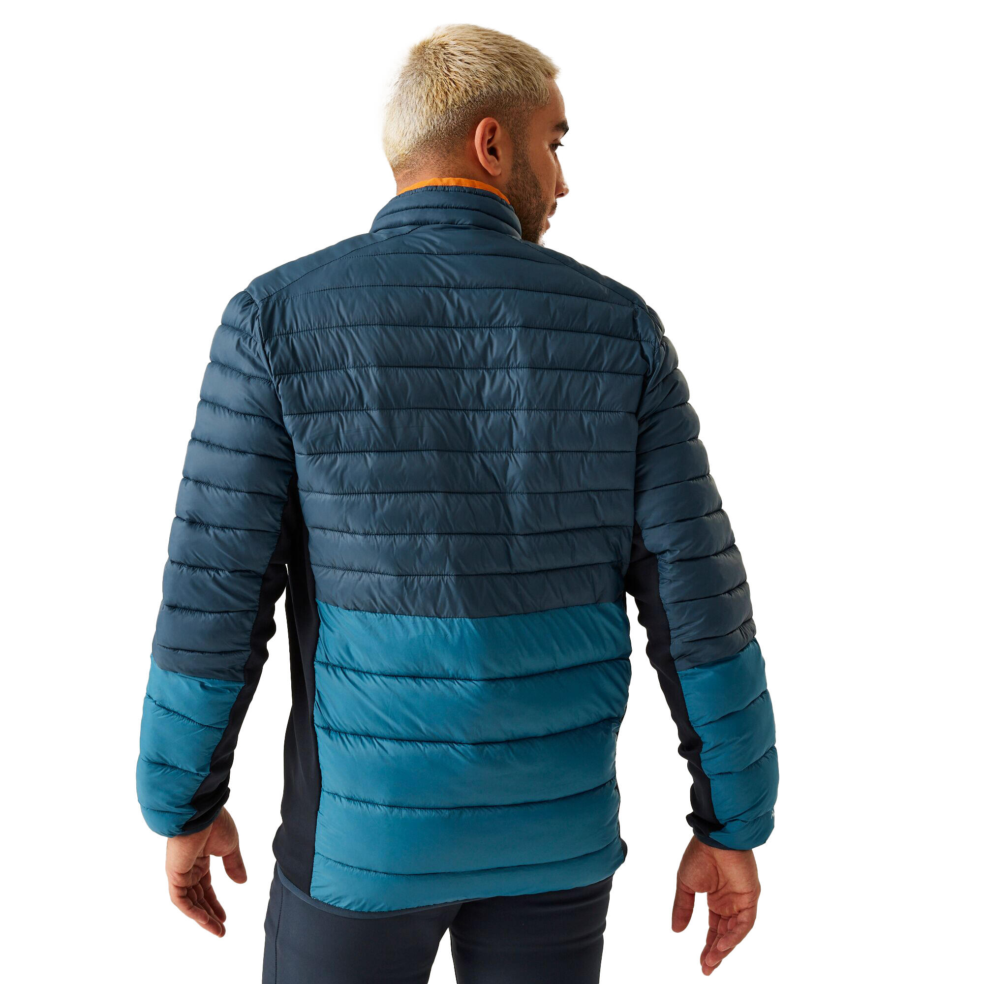"Leedre" Hybridjacke für Herren Damen Dunkel-Jeansblau/Leuchtend Blau 3/5