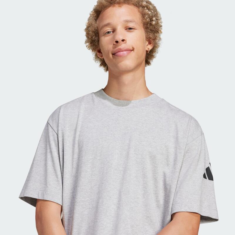 Tricou Essentials cu logo și 3 bare