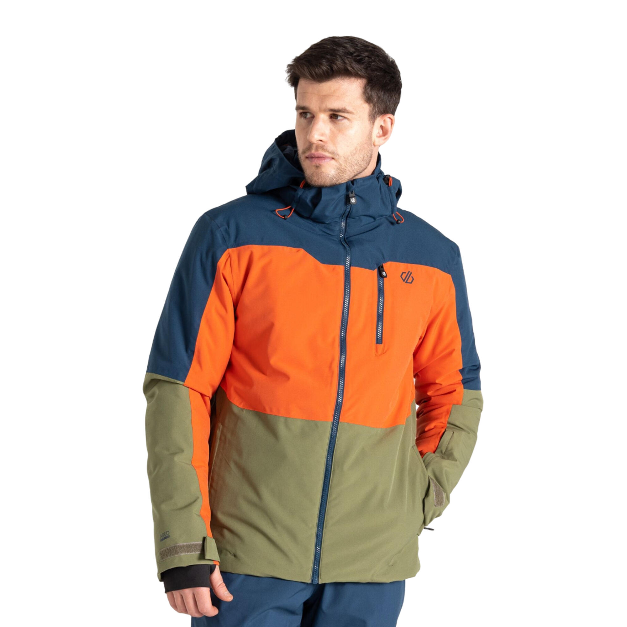 DARE 2B Heren Edge II Ski jas (Maanlicht Denim/Oranje Roest)